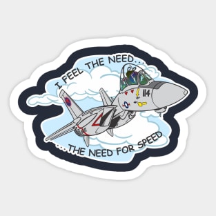 Feel The Need For Speed Sticker